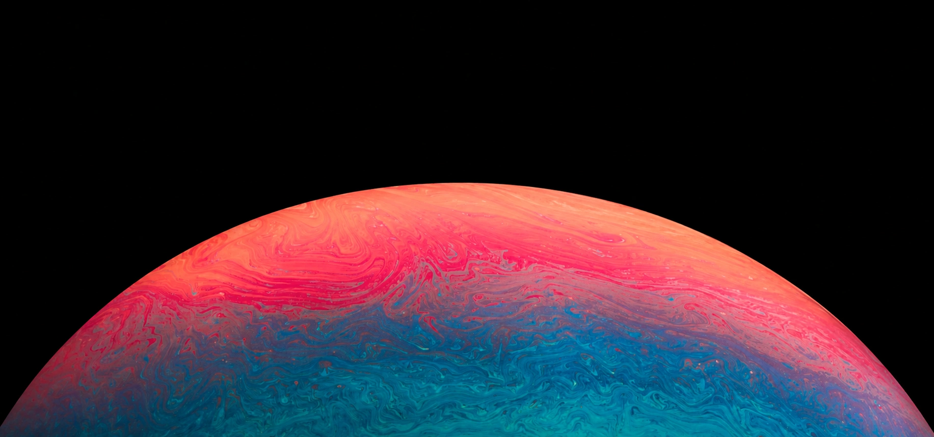 Abstract planet horizon