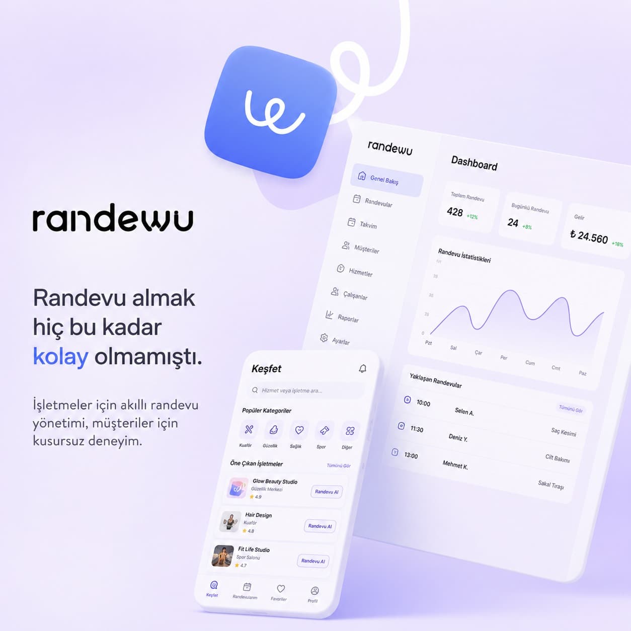 Randewu.co  B2C Platformu 