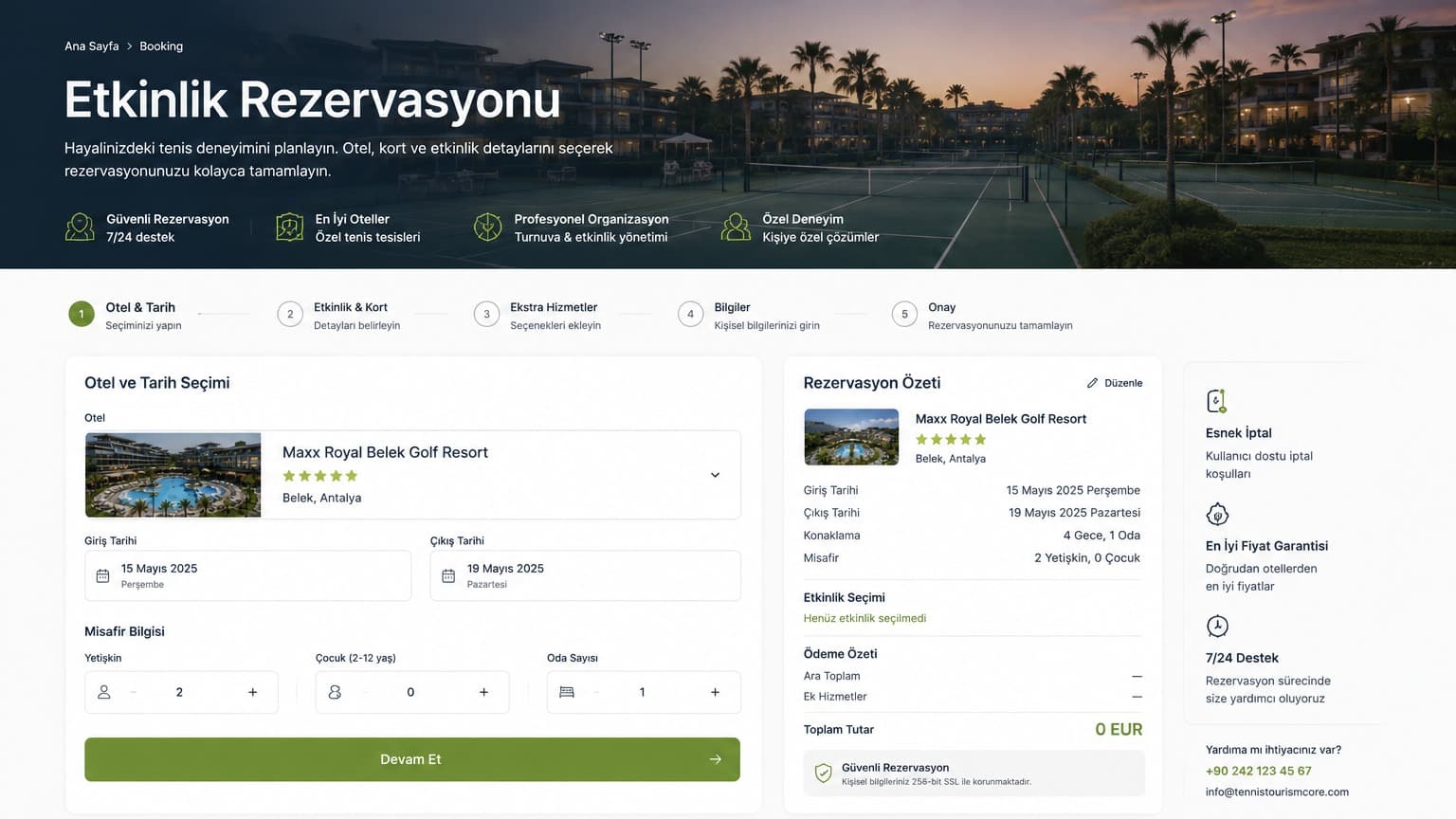Tennis Tourism Core