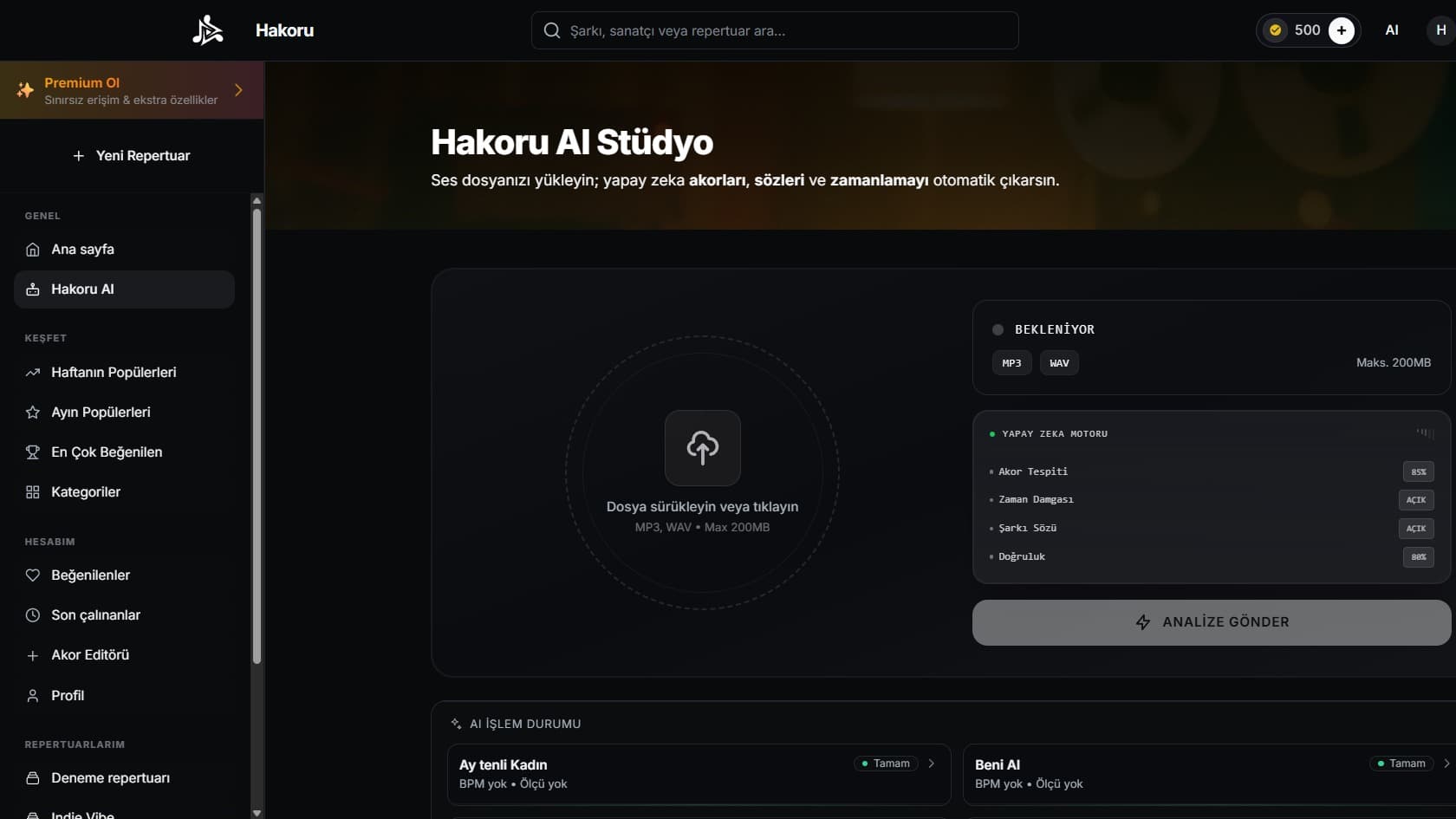 AI Destekli Müzik Kütüphanesi